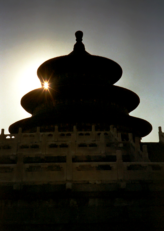 Sunset over Temple of Heaven