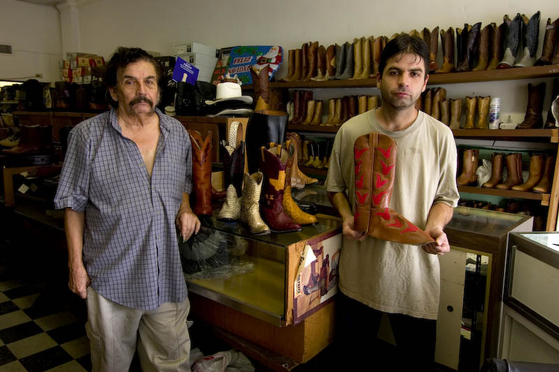 Felipe Ramirez and Felipe Jr., Ramirez Boot Shop