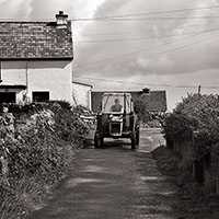 Tractor In Lane, Inisheer, Aran Islands, Ireland, 2007