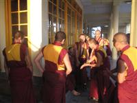 Tibetan Monks debate at the main Temple.