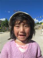 Young Tibetan Girl in Tawang, an Indian region bordering China's Tibet