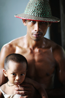 Burmese farmer - Bago (Burma)