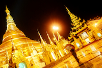 Shwedagon by night - Yangon (Burma)