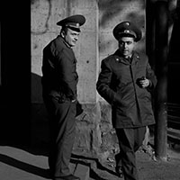 The KGB patrol outside the British foreign embassies